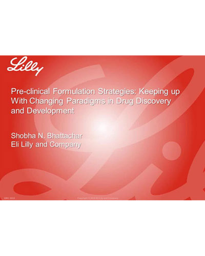 Pre-clinical Formulation Strategies Sponsored by Crystal Pharmatech